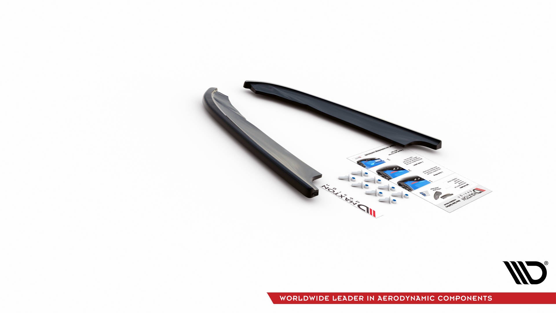 Maxton Design Heck Ansatz Flaps Diffusor passend für Hyundai I40 Mk1 schwarz Hochglanz