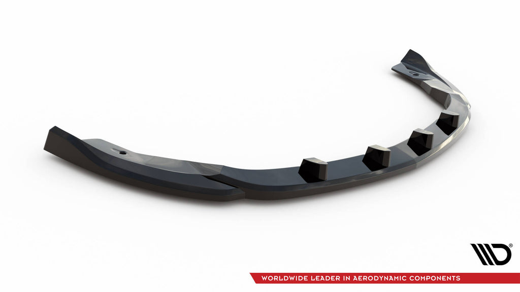 Maxton Design Street+ Spoilerlippe Front Ansatz passend für Mercedes-Benz Citan W415 schwarz Hochglanz