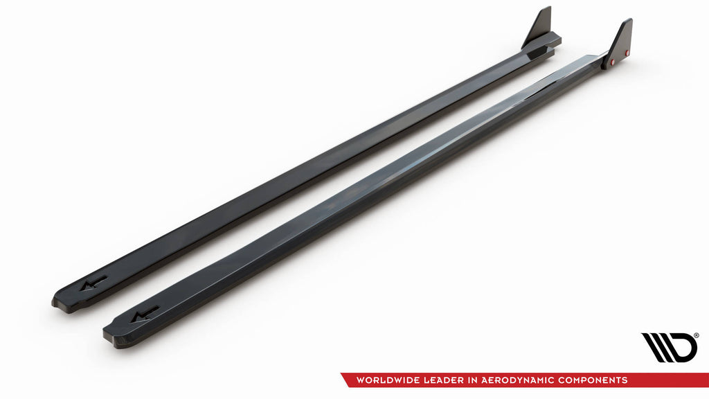 Maxton Design Street+ Seitenschweller Leisten + Flaps passend für Honda Civic Sport Mk 10