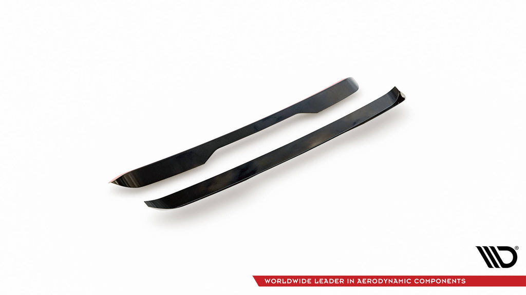 Maxton Design Spoiler CAP passend für BMW iX M-Paket i20 / I20 Facelift schwarz Hochglanz
