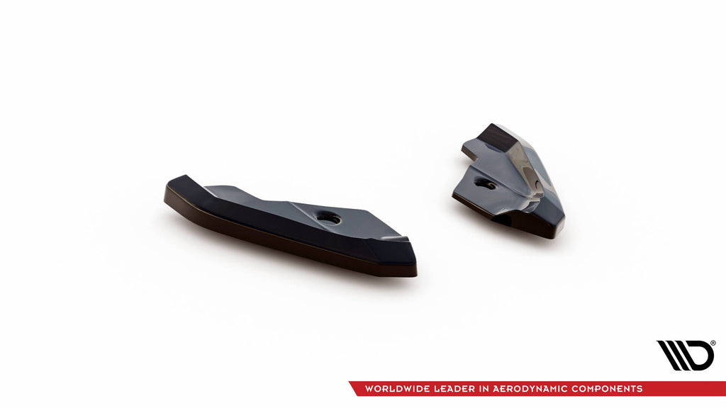 Maxton Design Heck Ansatz Flaps Diffusor V.1 passend für Seat Leon Hatchback Mk3 Facelift schwarz Hochglanz