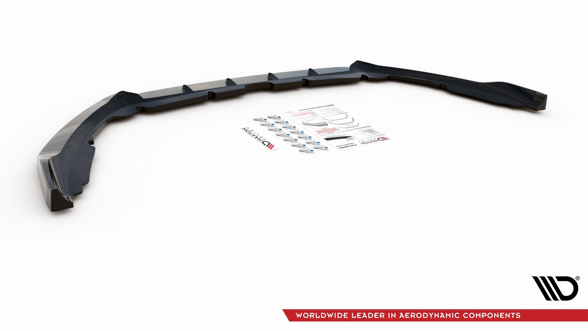 Maxton Design Street+ Spoilerlippe Front Ansatz passend für Ford Mondeo Mk5 Facelift schwarz Hochglanz