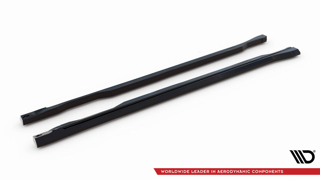 Maxton Design Street+ Seitenschweller Leisten passend für Ford Explorer XLT Mk6 schwarz Hochglanz