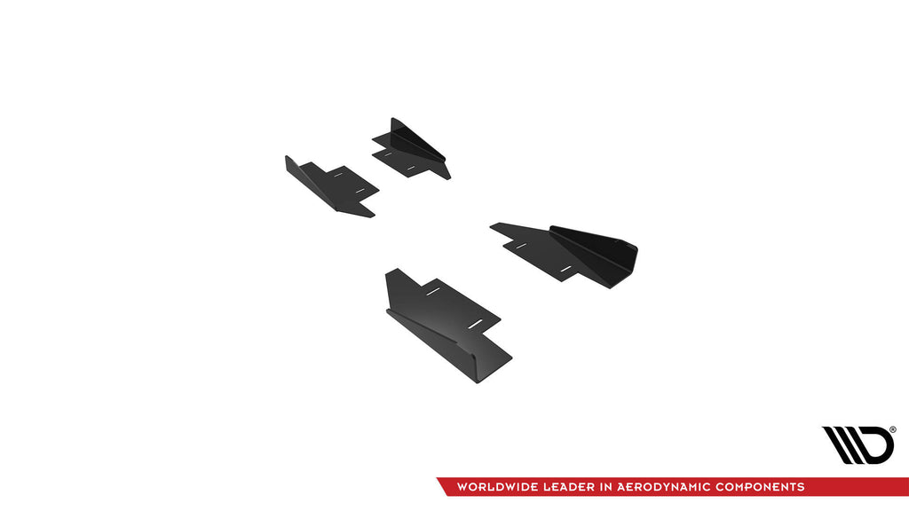 Maxton Design Seitenschweller Flaps passend für Audi A5 / A5 S-Line / S5 Coupe / Cabrio 8T / 8T Facelift schwarz Hochglanz