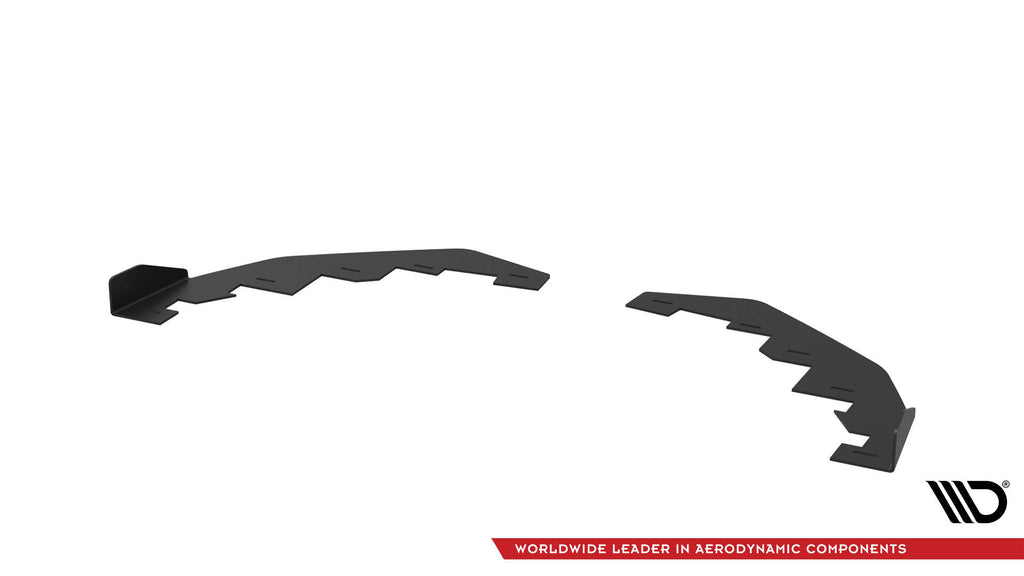 Maxton Design Front Stoßstange Flaps passend für Kia Stinger GT / GT-Line / Standard Mk1 schwarz Hochglanz