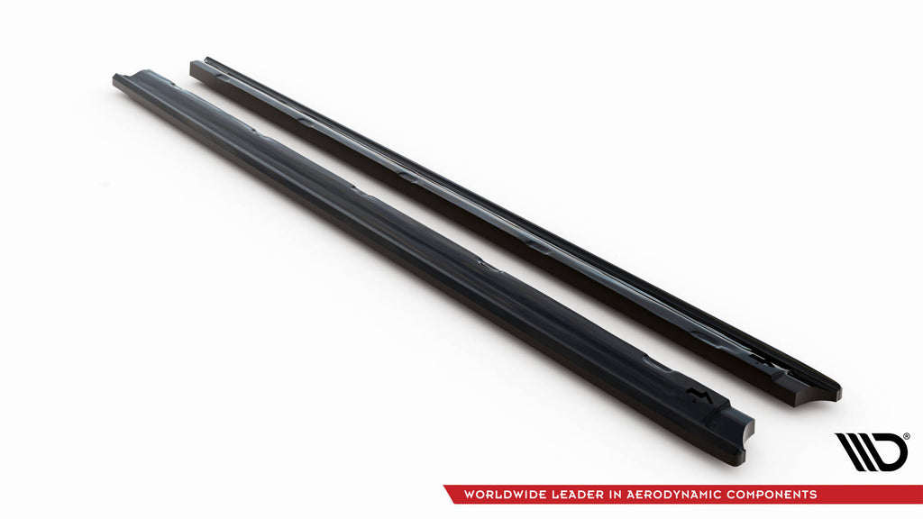 Maxton Design Street+ Seitenschweller Leisten passend für Opel Corsa F ( Mk6) schwarz Hochglanz