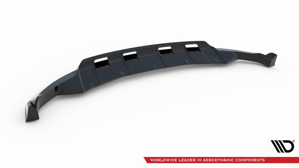 Maxton Design Street+ Spoilerlippe Front Ansatz passend für Ford Explorer XLT Mk6 schwarz Hochglanz
