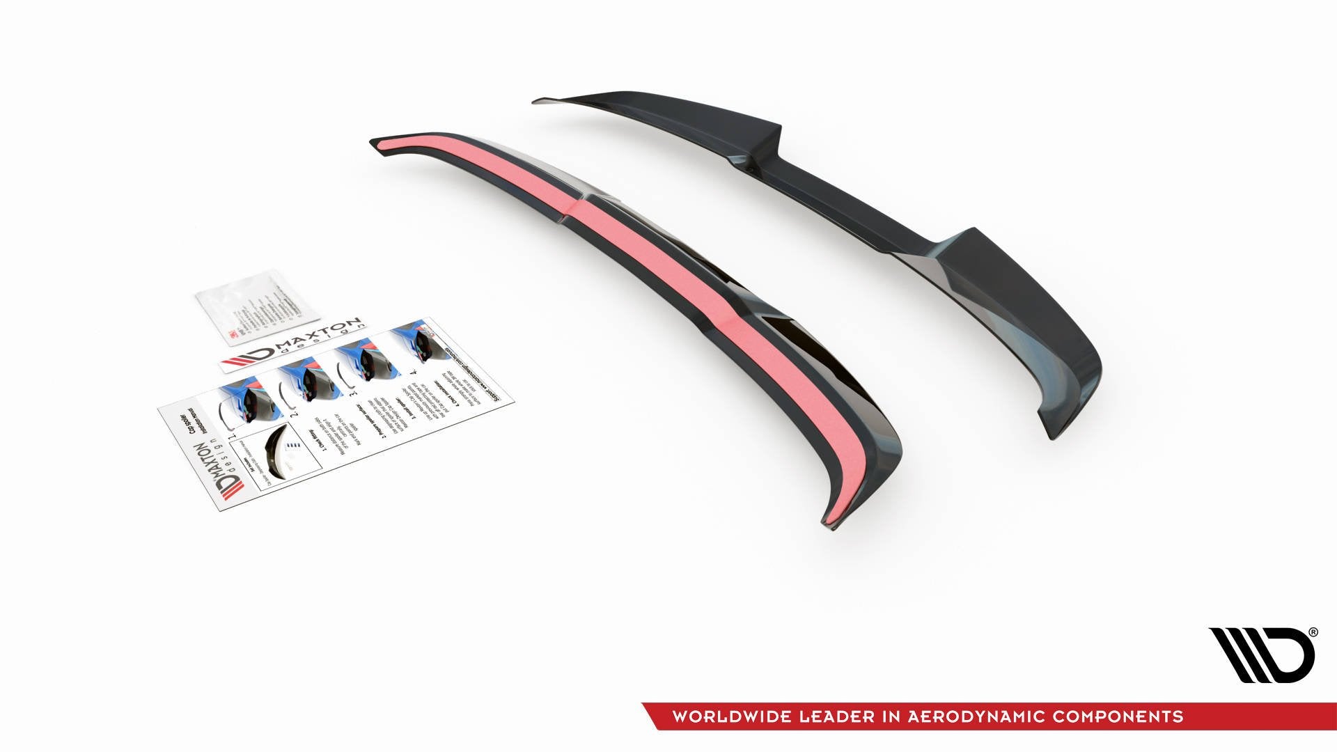 Maxton Design Spoiler CAP V.1 passend für Audi RS3 / S3 / A3 S-Line Sportback 8Y schwarz Hochglanz