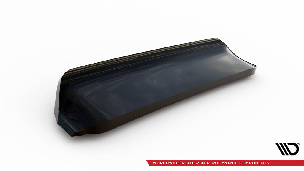 Maxton Design Mittlerer Diffusor Heck Ansatz DTM Look passend für Ford Focus Vignale Kombi Mk4 schwarz Hochglanz
