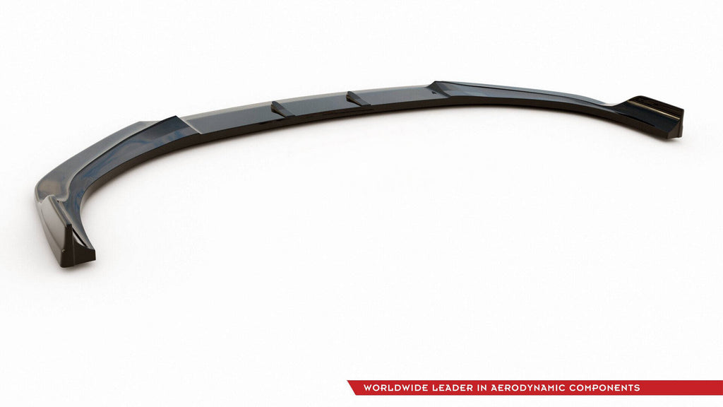 Maxton Design Street+ Spoilerlippe Front Ansatz V.3 passend für Hyundai I30 N Mk3 Hatchback/ Fastback schwarz Hochglanz