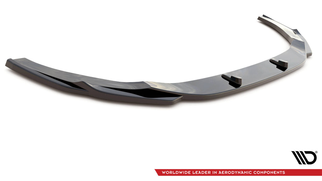 Maxton Design Street+ Spoilerlippe Front Ansatz V.3 passend für Audi RS5 F5 Facelift schwarz Hochglanz