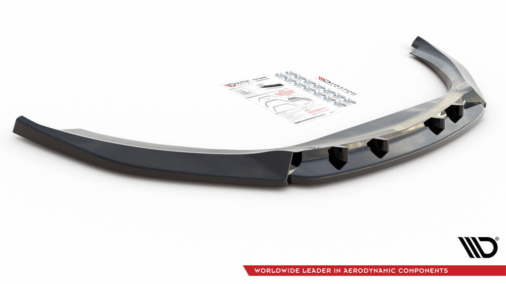 Maxton Design Street+ Spoilerlippe Front Ansatz V.2 passend für Maserati Ghibli Mk3 schwarz Hochglanz