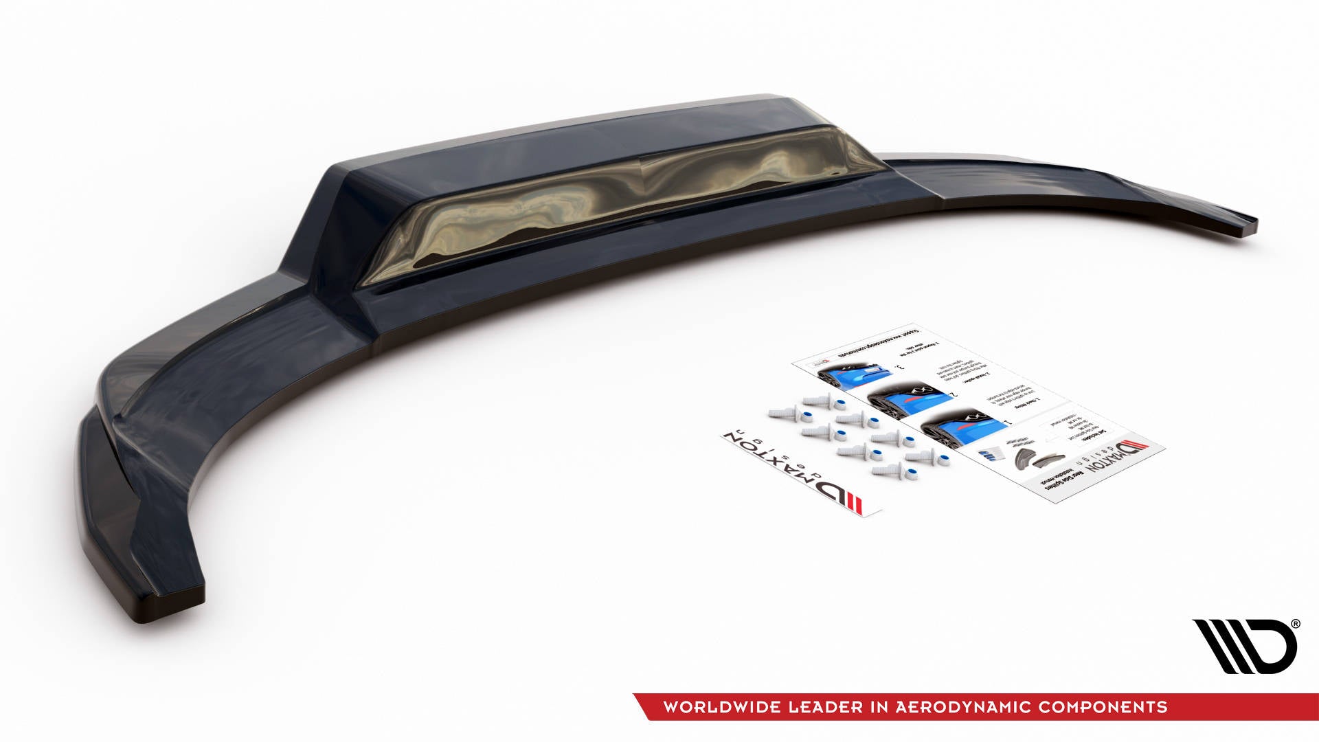 Maxton Design Street+ Mittlerer Diffusor RACE passend für Audi A3 S-Line Sportback 8Y schwarz Hochglanz
