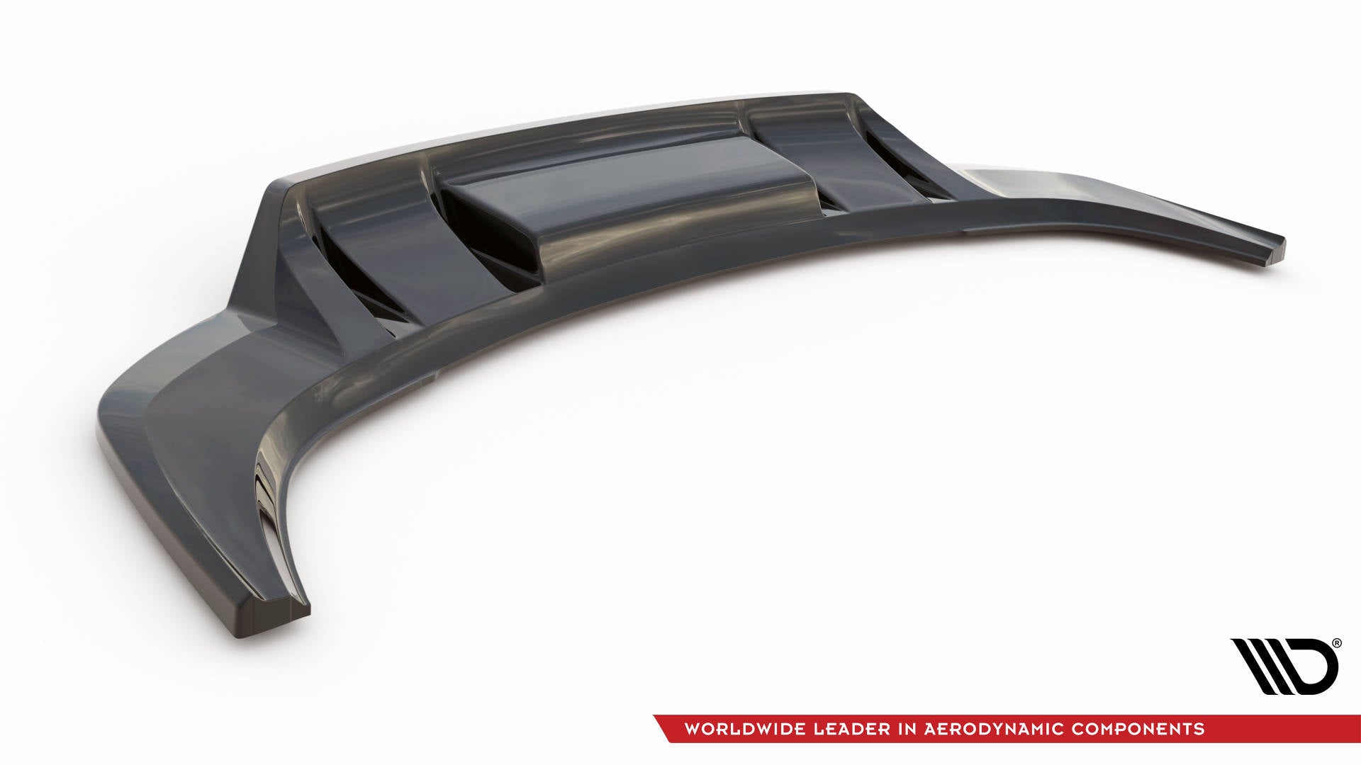 Maxton Design Street+ Mittlerer Diffusor RACE passend für Audi Q3 S-Line SUV F3 schwarz Hochglanz