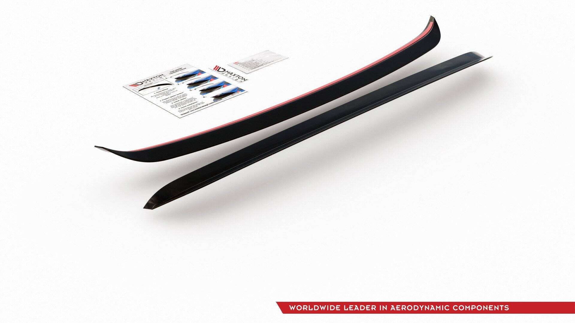 Maxton Design Spoiler CAP passend für AUDI S3 8L schwarz Hochglanz
