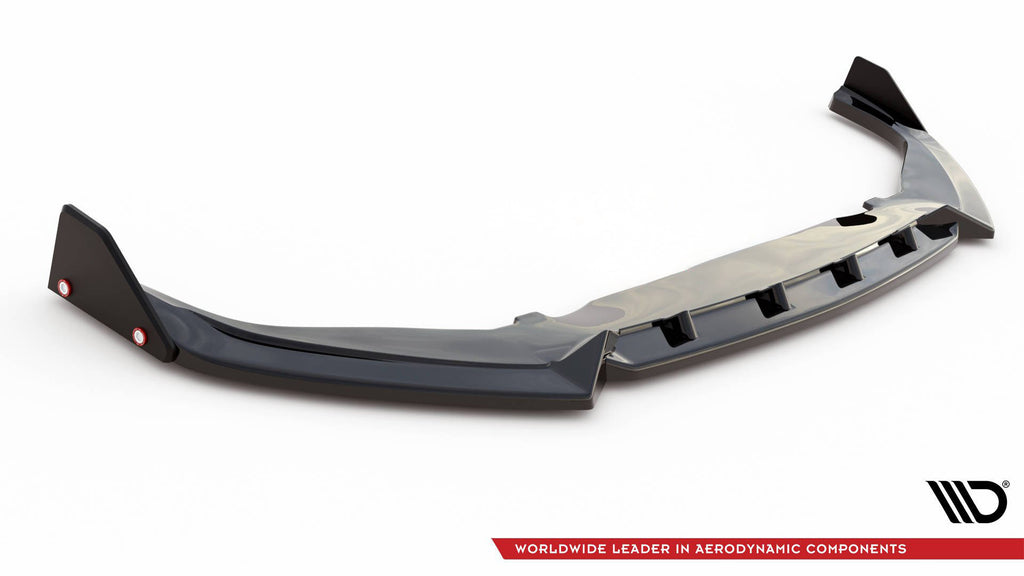 Maxton Design Street+ Spoilerlippe Front Ansatz V.2 + Flaps passend für Toyota GR Yaris Mk4