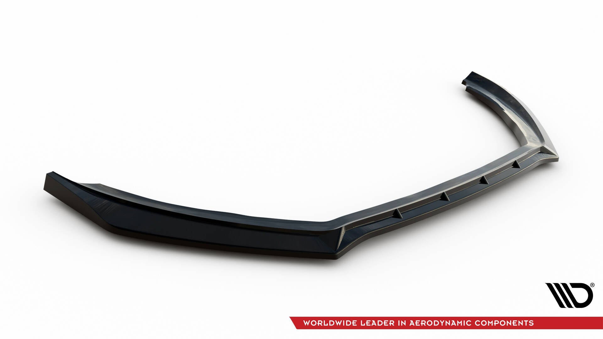 Maxton Design Street+ Spoilerlippe Front Ansatz V.4 passend für Ford Fiesta ST / ST-line Mk8 Facelift schwarz Hochglanz