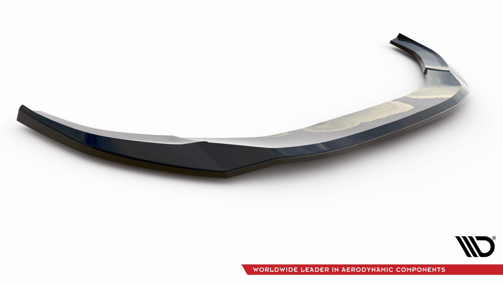 Maxton Design Street+ Spoilerlippe Front Ansatz V.2 passend für Audi A4 Competition B9 schwarz Hochglanz