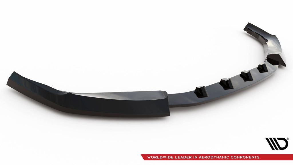 Maxton Design Street+ Spoilerlippe Front Ansatz V.3 passend für BMW M2 G87 schwarz Hochglanz