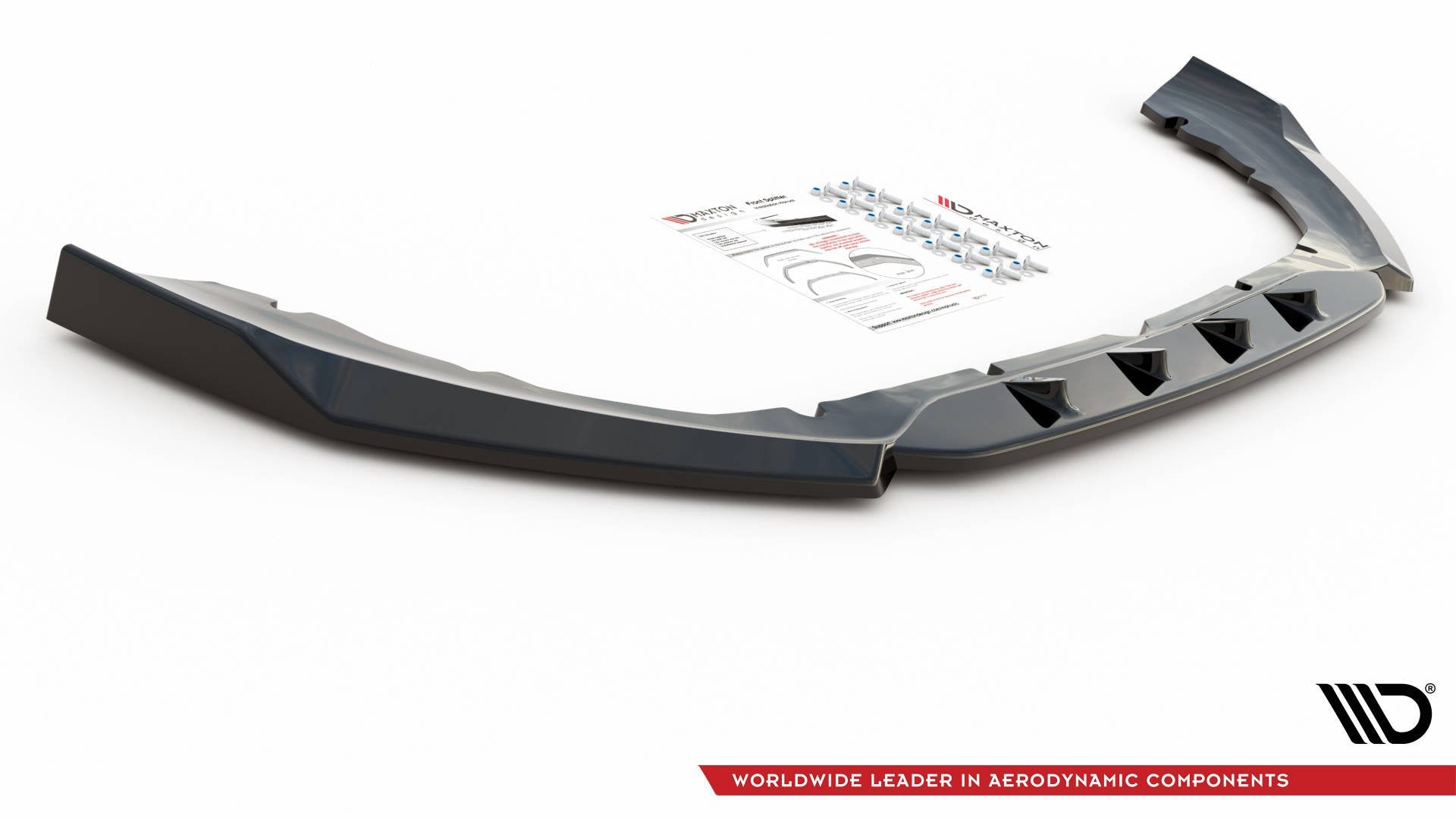 Maxton Design Front Ansatz für Ford S-Max Mk2 Facelift schwarz matt