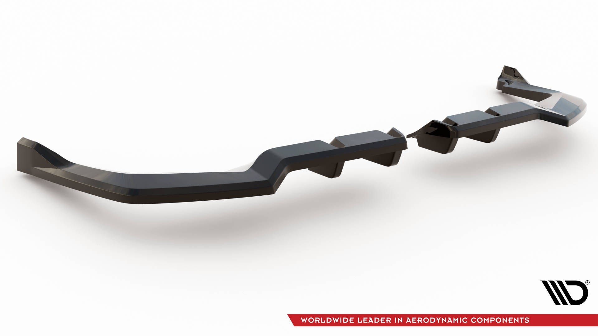 Maxton Design Street+ Mittlerer Diffusor RACE V.2 passend für Honda Civic Type-R Mk 11 schwarz Hochglanz