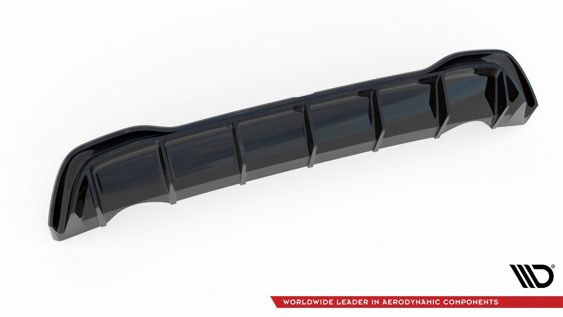 Maxton Design Diffusor Heck Ansatz passend für VW Golf Hatchback Mk8 Facelift schwarz Hochglanz