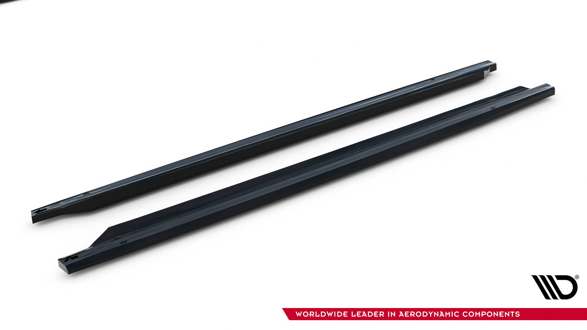 Maxton Design Street+ Seitenschweller Leisten V.2 passend für VW Golf GTI Clubsport Mk8 Facelift schwarz Hochglanz