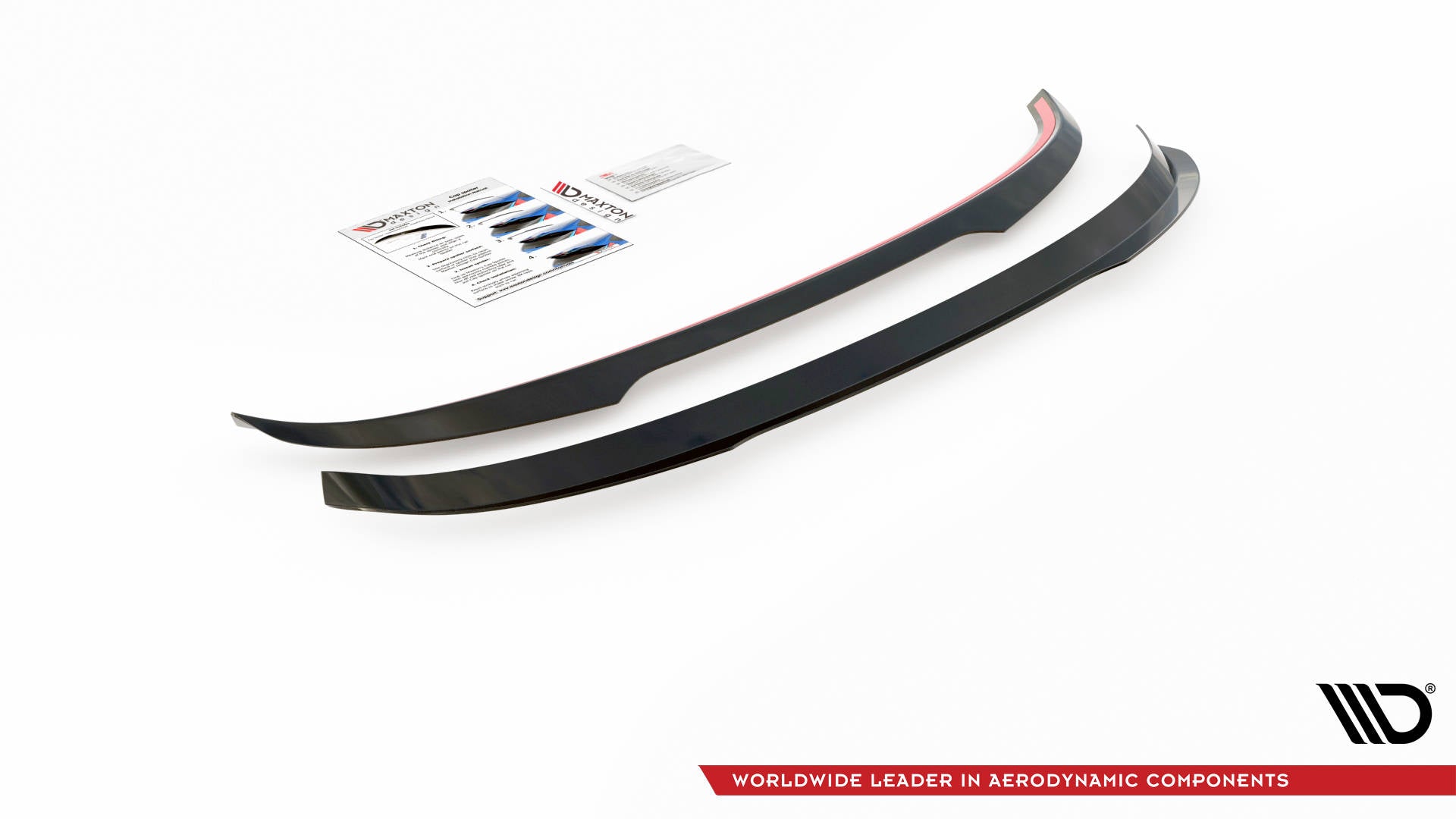 Maxton Design Spoiler CAP passend für Audi A3 Sportback 8V schwarz Hochglanz