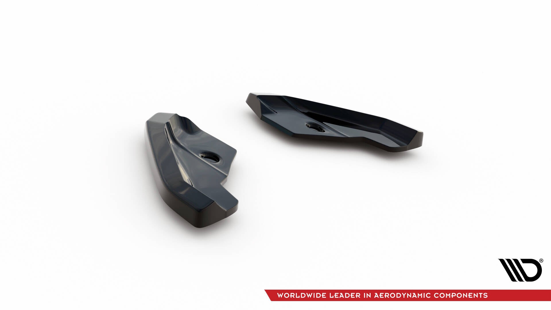 Maxton Design Heck Ansatz Flaps Diffusor V.1 passend für Seat Leon Hatchback Mk3 Facelift schwarz Hochglanz