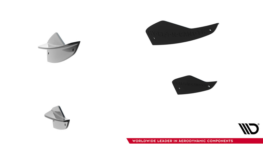 Maxton Design Stoßstangen Flaps Wings vorne Canards passend für Hyundai Elantra N Mk7