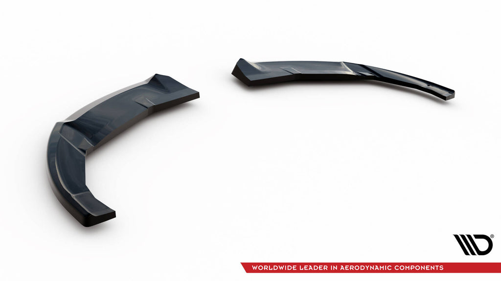 Maxton Design Heck Ansatz Flaps Diffusor passend für Honda Civic Hatchback Mk9 schwarz Hochglanz