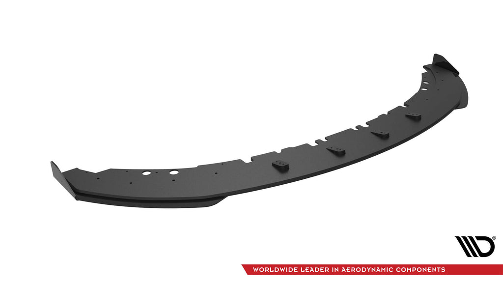 Maxton Design Street Pro Street+ Spoilerlippe Front Ansatz + Flaps passend für BMW 4er Coupe / Gran Coupe / Cabrio M-Paket F32 / F36 / F33 schwarz Hochglanz