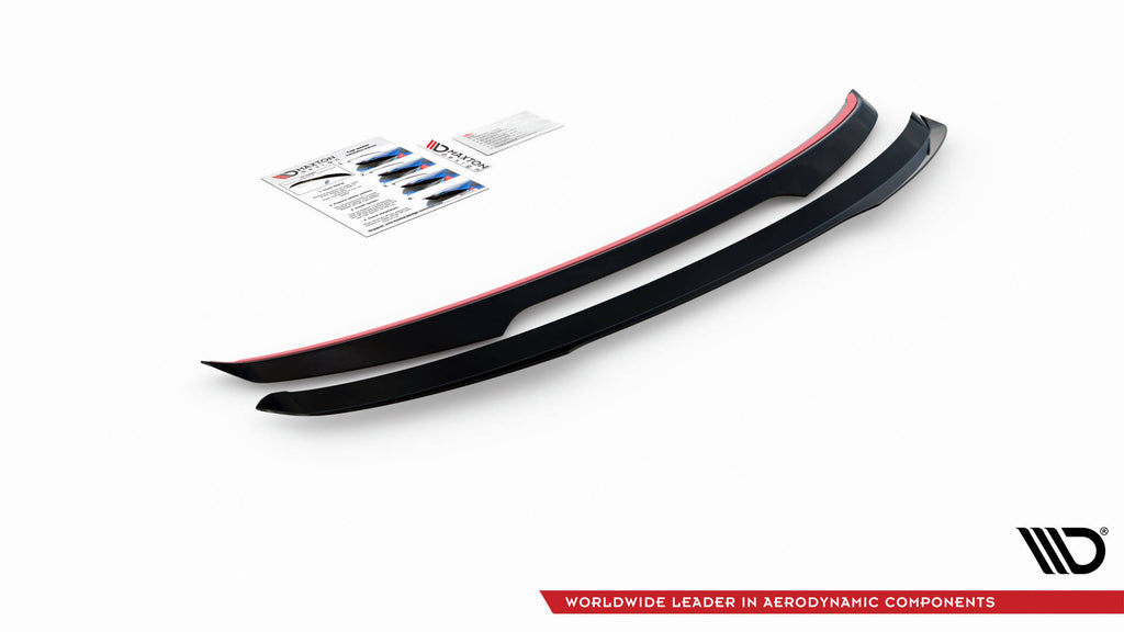 Maxton Design Spoiler CAP passend für VW T-Roc Mk1 schwarz Hochglanz