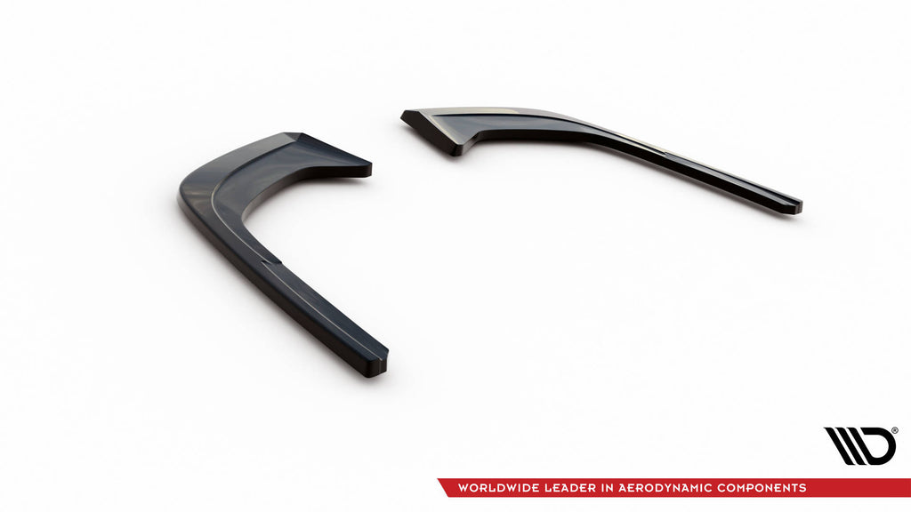Maxton Design Heck Ansatz Flaps Diffusor für Audi A4 B9 Facelift Carbon Look