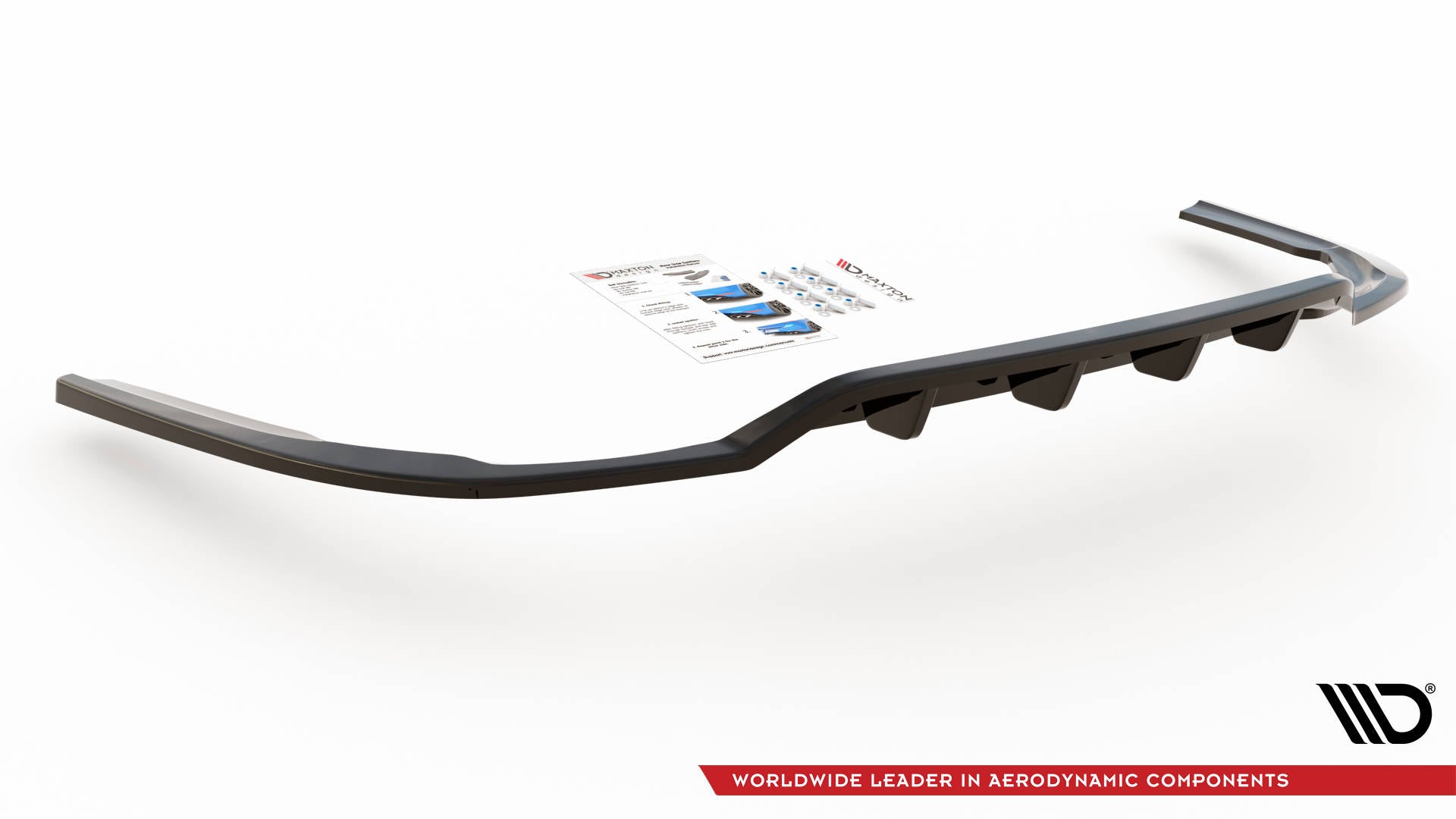 Maxton Design Street+ Mittlerer Diffusor RACE passend für Dodge Charger RT Mk7 Facelift schwarz Hochglanz