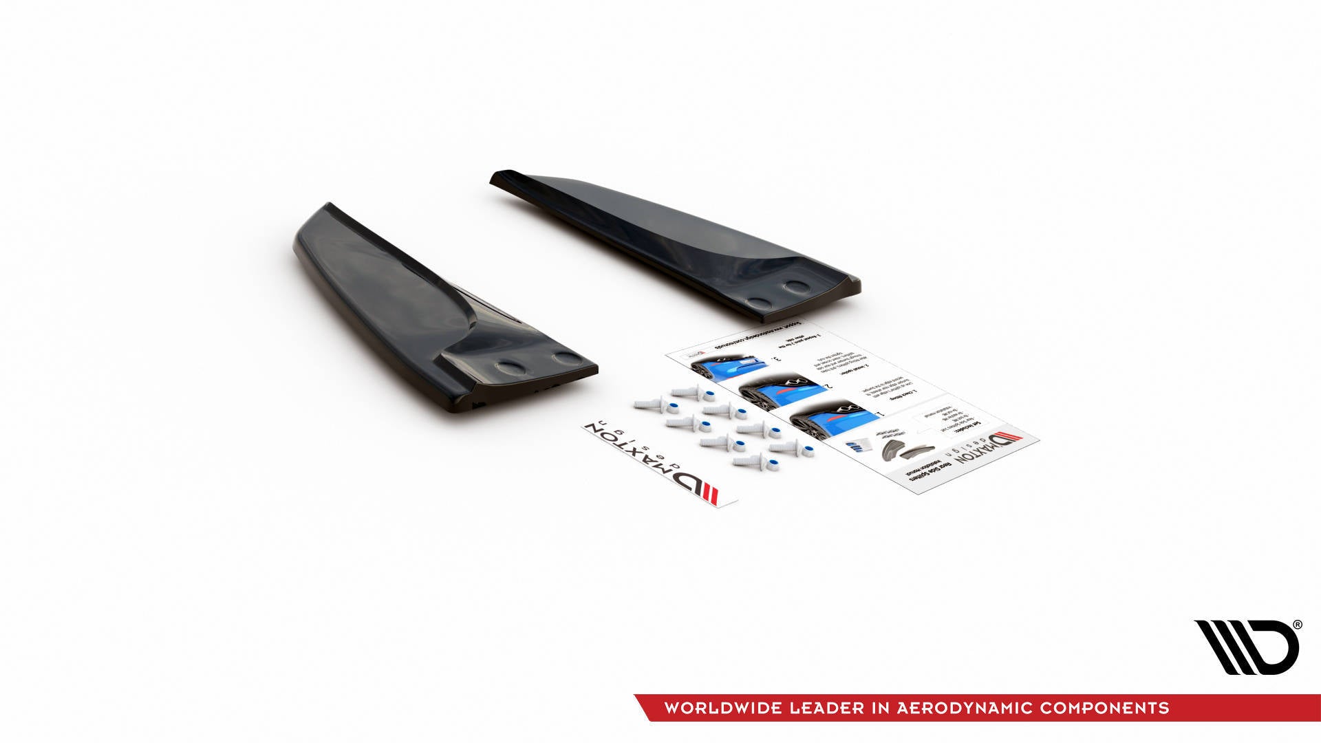 Maxton Design Heck Ansatz Flaps Diffusor passend für Tesla Model S Facelift schwarz Hochglanz