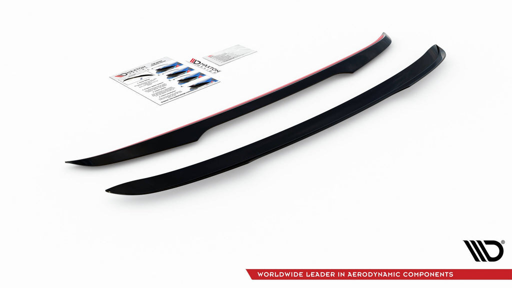 Maxton Design Spoiler CAP passend für Ford Escape Mk3 schwarz Hochglanz