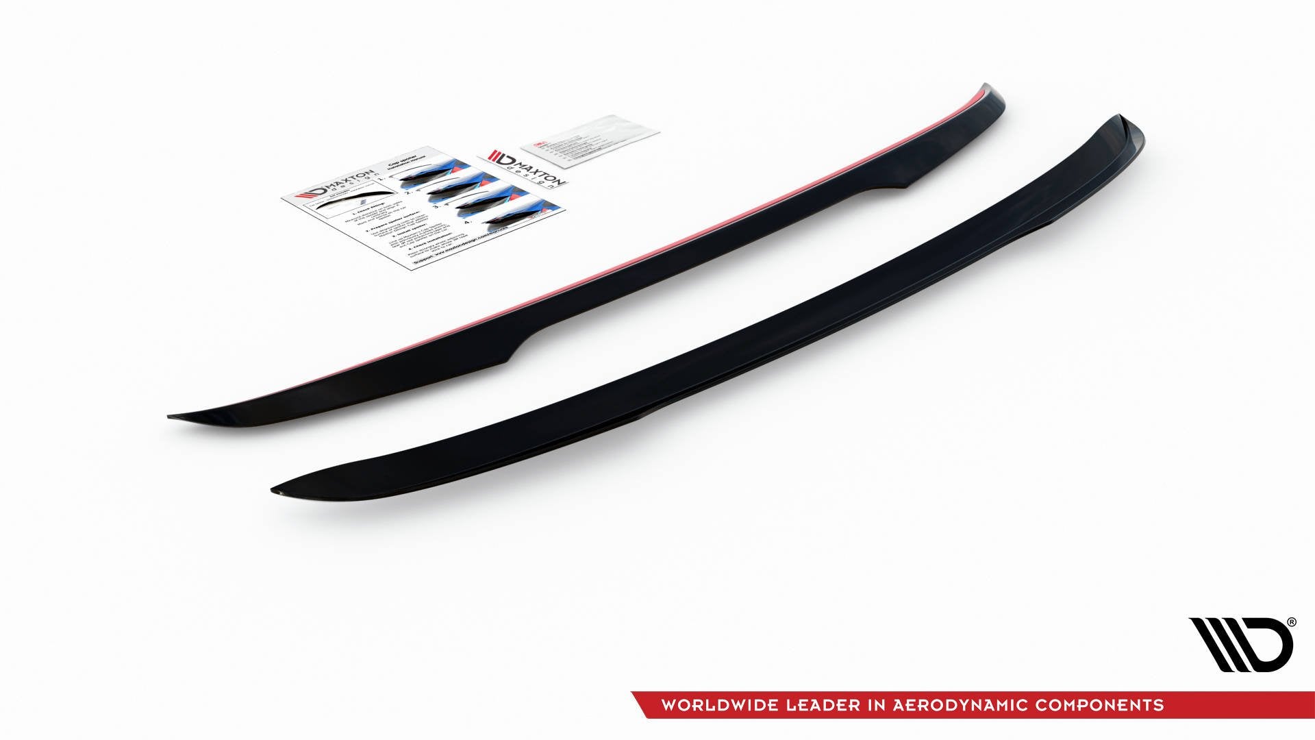 Maxton Design Spoiler CAP passend für Ford Escape Mk3 schwarz Hochglanz