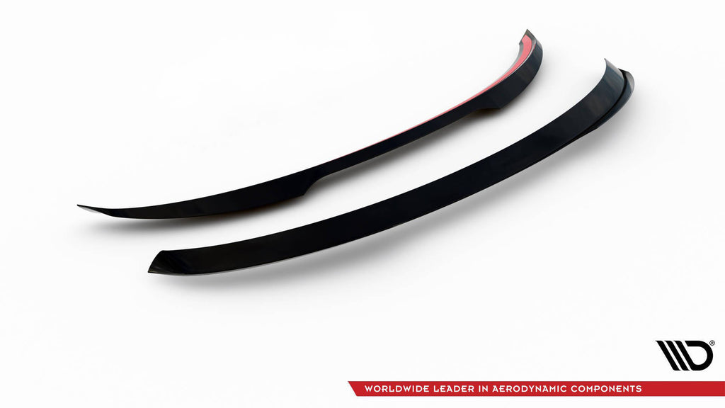 Maxton Design Spoiler CAP passend für Ford Focus Vignale Kombi Mk4 schwarz Hochglanz