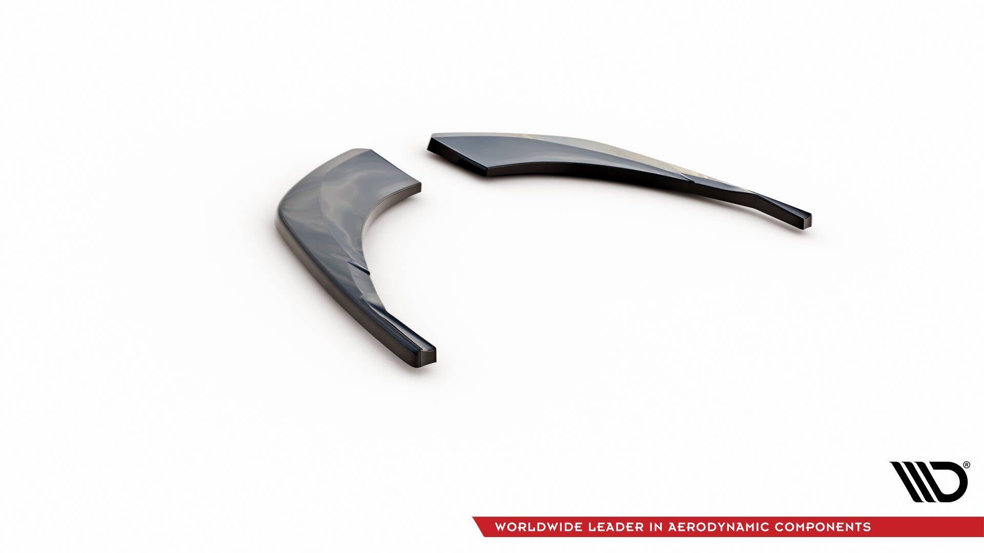 Maxton Design Heck Ansatz Flaps Diffusor passend für Audi Q8 S-line Mk1 schwarz Hochglanz