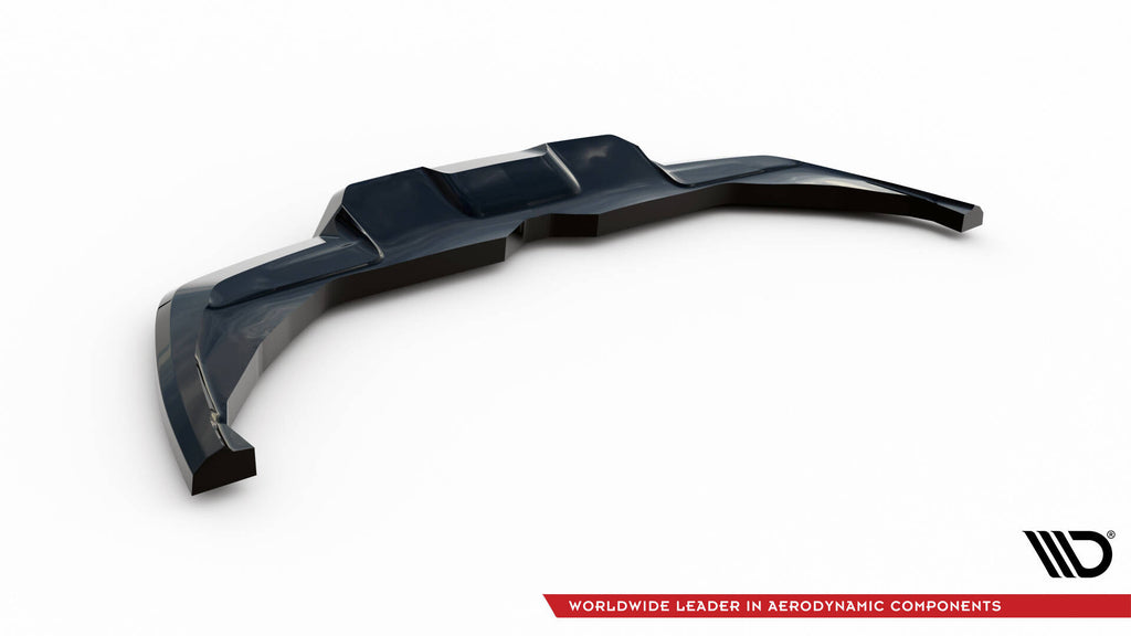 Maxton Design Street+ Mittlerer Diffusor RACE passend für Peugeot 3008 GT-Line Mk2 Facelift schwarz Hochglanz