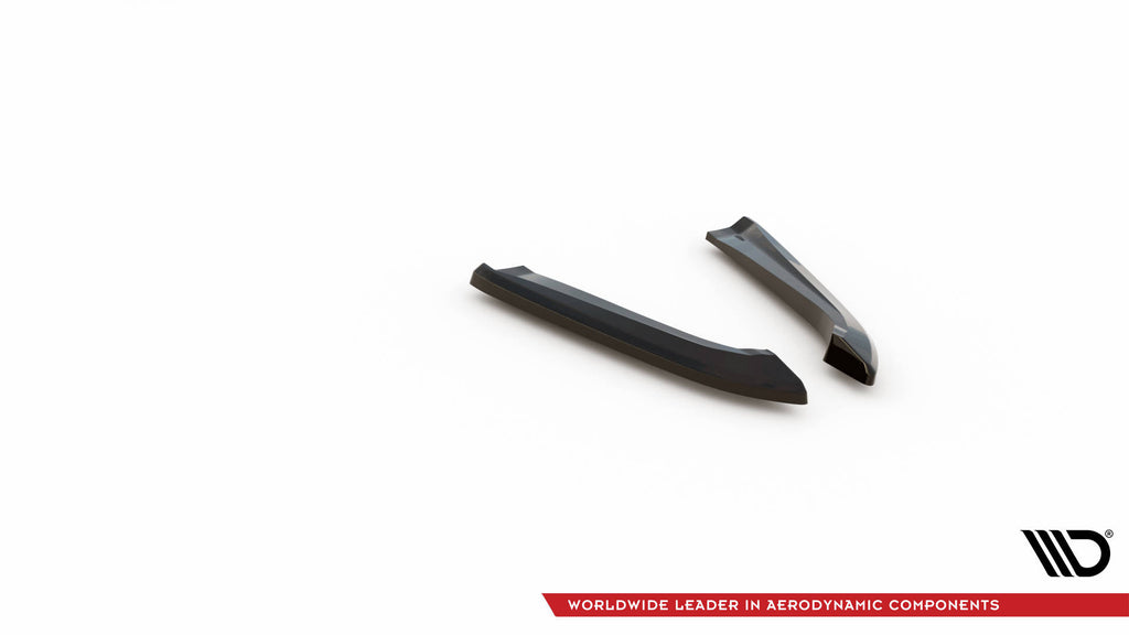 Maxton Design Heck Ansatz Flaps Diffusor passend für Audi RS6 Avant C6 schwarz Hochglanz