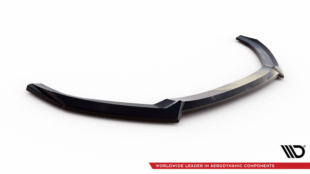 Maxton Design Street+ Spoilerlippe Front Ansatz V.2 passend für Audi A3 Sportback 8V Facelift schwarz Hochglanz