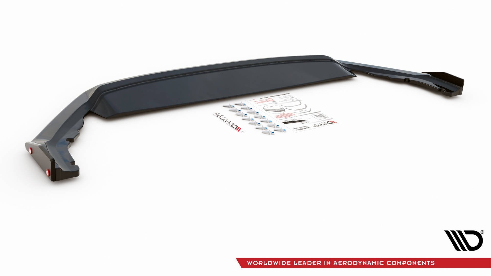 Maxton Design Street+ Spoilerlippe Front Ansatz V.2 + Flaps passend für Skoda Octavia RS Mk4