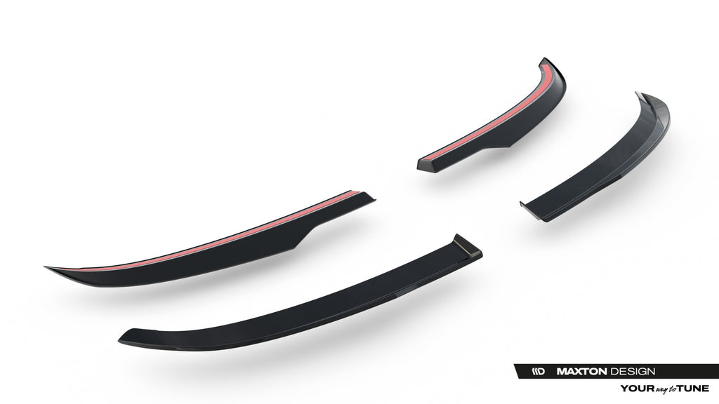 Maxton Design Höher Spoiler CAP passend für Omoda 9 Mk1 schwarz Hochglanz