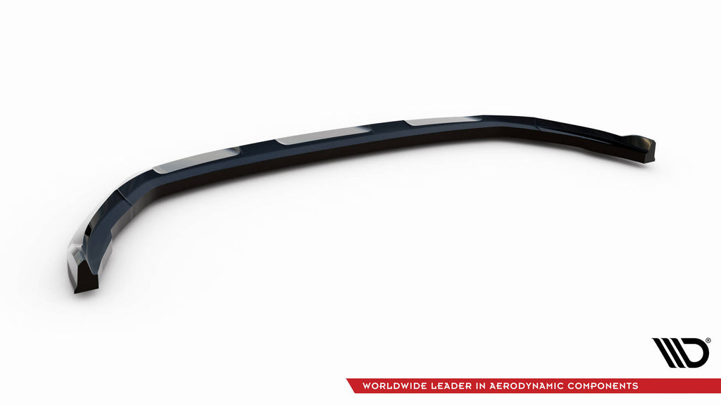 Maxton Design Street+ Spoilerlippe Front Ansatz V.1 passend für Skoda Kamiq Monte Carlo Mk1 Facelift schwarz Hochglanz