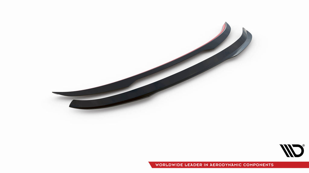 Maxton Design Spoiler CAP V.2 passend für Toyota Yaris Mk4 schwarz Hochglanz