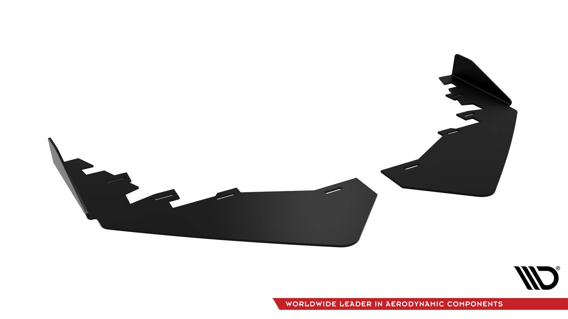 Maxton Design Front Stoßstange Flaps passend für BMW 2 Coupe G42 schwarz Hochglanz