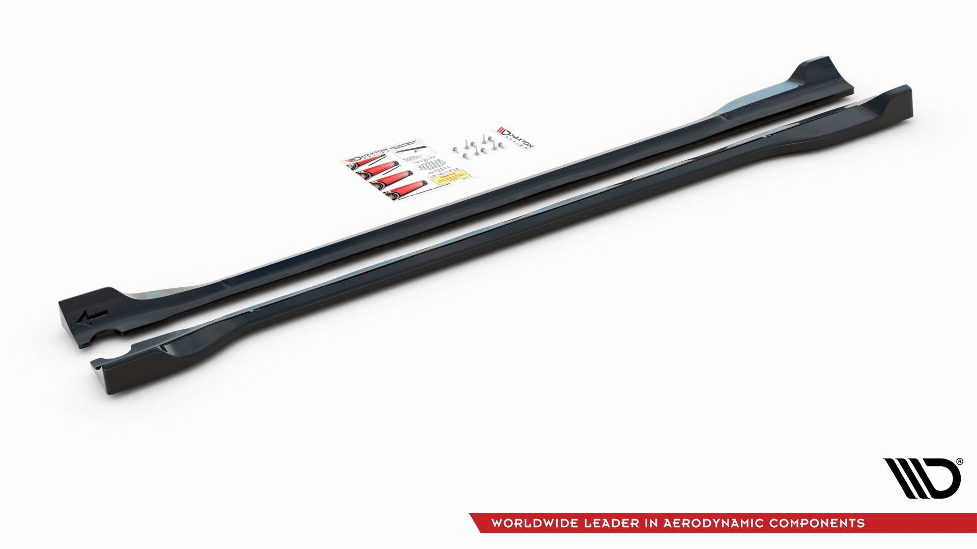 Maxton Design Street+ Seitenschweller Leisten passend für Ford Escape Mk3 schwarz Hochglanz