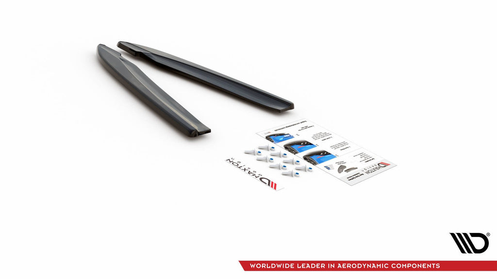 Maxton Design Heck Ansatz Flaps Diffusor V.2 passend für Audi S8 D4 Facelift schwarz Hochglanz